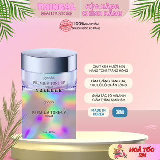 Kem dưỡng trắng da ốc sên goodal premium snail tone-up cream 30ml - hàn quốc
