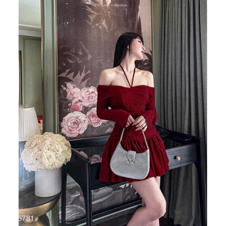 Đầm nhũ trể vai ( kèm ảnh thật )