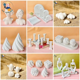 Khay thạch cao, mô hình thạch cao dùng decor trang trí, chụp ảnh sản phẩm