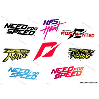 Hình dán logo Need for Speed, hình dán sticker xe đua Gran Turismol hình dán laptop