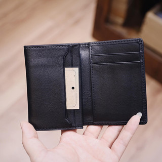 Ví gấp mini đựng thẻ card da thật