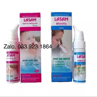 ✅[Chính hãng] Xịt mũi Lasam tinh chất khuynh diệp vệ sinh mũi cho trẻ em và người lớn