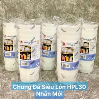 Chung Đá Nhựa HOFACO - LỐC 10 CHUNG ĐÁ SIÊU LỚN HPL30 - Chung Làm Đá Tiện Lợi Cho Gia Đình