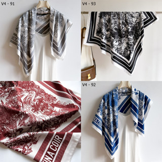  KHĂN ĐŨI LỤA VUÔNG 90x90 MỀM MẠI QUÀNG CỔ BĂNG ĐÔ TẾT TÓC ... MÃ SỐ V4 - 90,91,92,93 - 