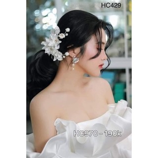 Set cài xinh, cài tóc cô dâu mẫu mới