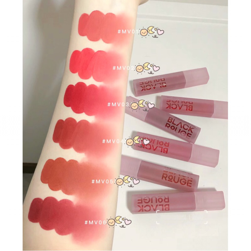 Son kem Black Rouge Muddish Cushion Velvet