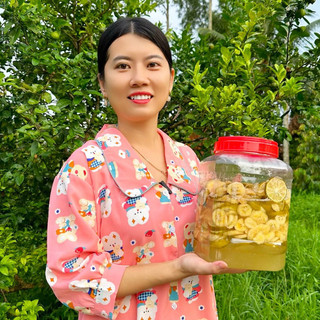 Chanh Chuối Ngâm Đường Phèn