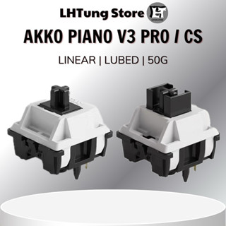[Sẵn/Freeship] Công Tắc Bàn Phím Cơ | AKKO Switch Piano V3 Pro/ Piano CS (Lubed/ 5 pin/ 45 switch)