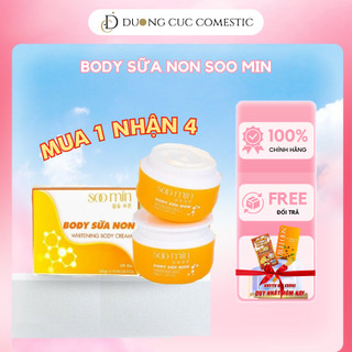 Kem body sữa non Soo Min Hàn Quốc MUA 1 NHẬN 4 trắng nhanh chống nắng DC23