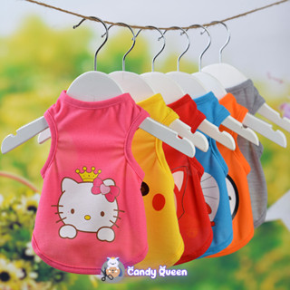 Áo Cho Chó Mèo Thú Cưng Bộ Sản Phẩm In Các Nhân Vật Hoạt Hình Khủng Long Cực Dễ Thương