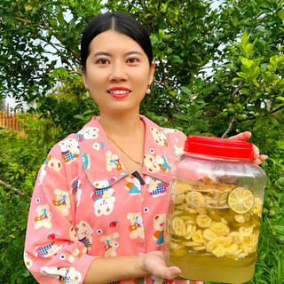 TINH CHẤT Chanh Chuối Ngâm Đường Phèn