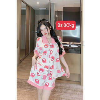 Đồ Bộ bigsize 80kg, form to, Mặc Nhà Pizama Chun's Sleepwear