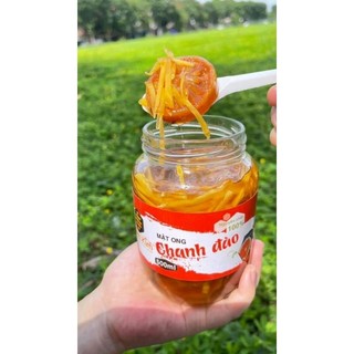 Chanh đào gừng ngâm mật ong điềm kim 500ml
