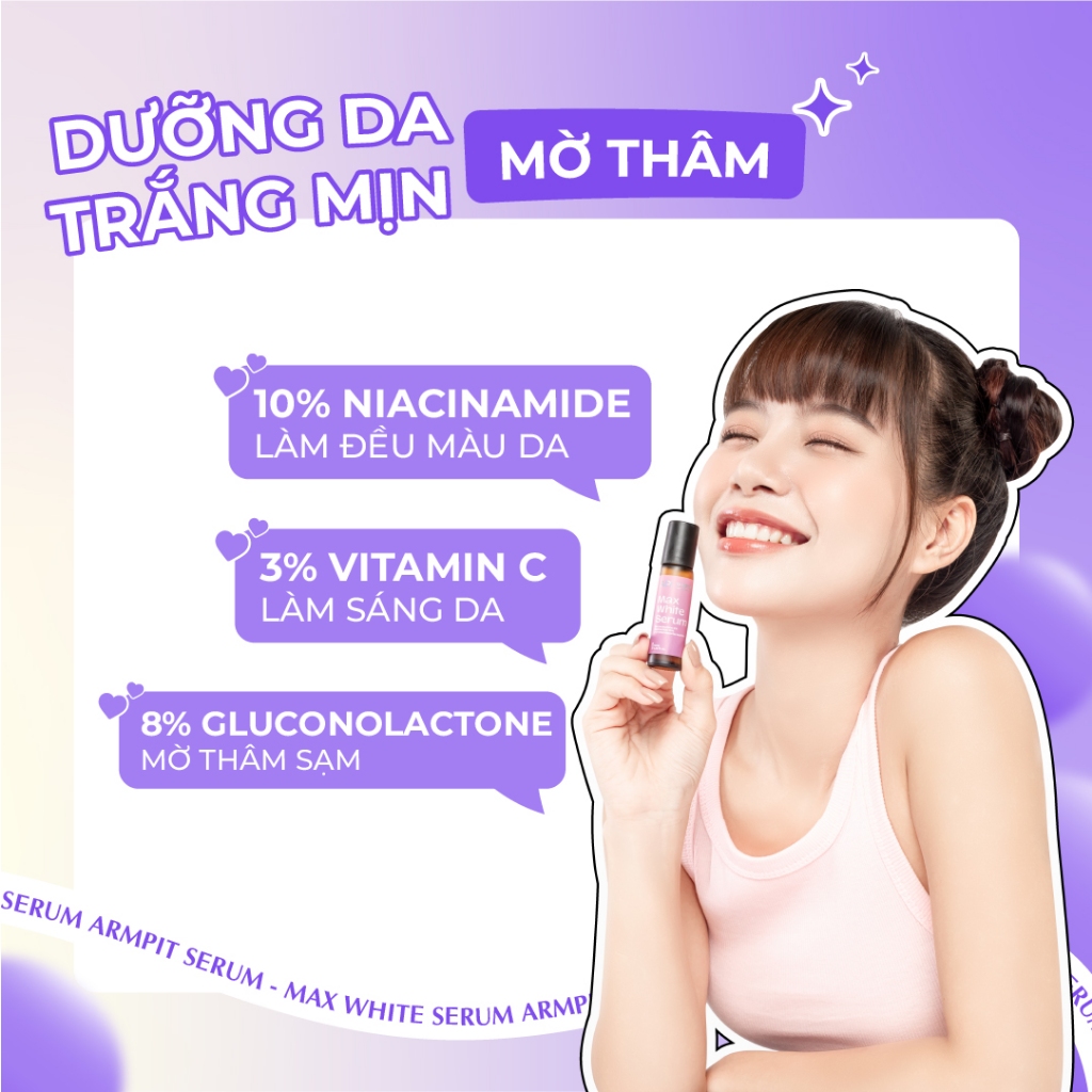 Bộ đôi khử mùi làm trắng nách API 15ml, Son nách API trắng nách, mờ thâm, cấp ẩm nách, combo khử mùi trắng nách