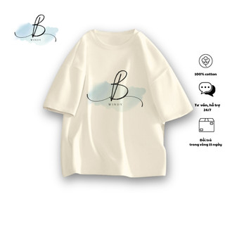 Áo Thun Local Brand BWINDY nam nữ Phong Cách unisex tay lỡ form rộng Teen cổ tròn oversize cotton 100% BWindy~