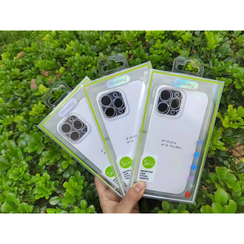 Ốp Realsky Silicon trong suốt Bảo vệ cam Ip 15/ ip 15 pro/ ip 15 plus/ ip 15 pro max