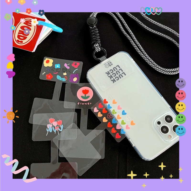 Miếng tag holder liên kết 🌷 trong suốt đặt trong ốp (nhiều mẫu)