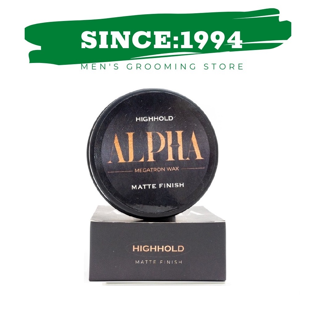 ALPHA | Sáp vuốt tóc Alpha Clay Wax tạo độ khô tự nhiên, làm dày tóc, phù hợp mái tóc mỏng dầu