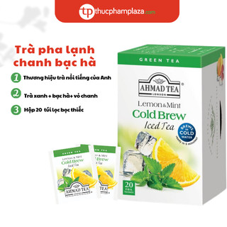 Trà chanh bạc hà pha lạnh hiệu Ahmad – hộp 40g/20 túi lọc