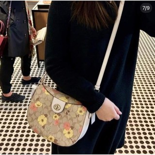 (HÀNG SẴN) TÚI COACH ELLA HOBO PHỐI HOA