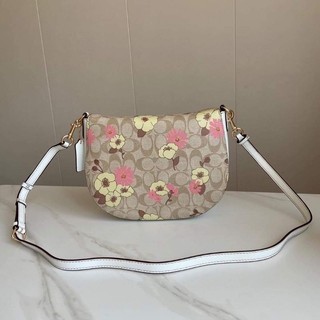 (HÀNG SẴN) TÚI COACH ELLA HOBO PHỐI HOA