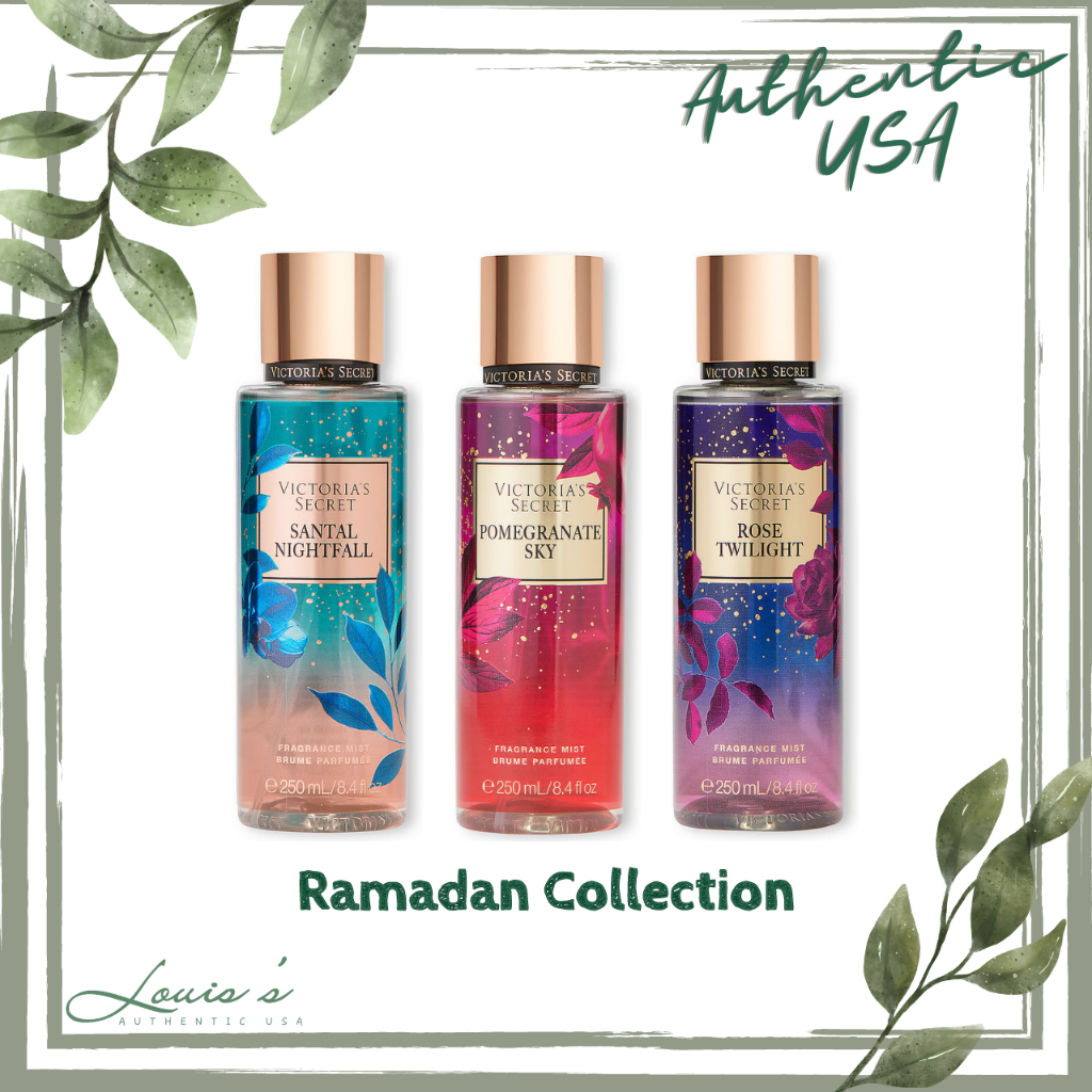 Body mist POMEGRANATE SKY | SANTAL NIGHTFALL | ROSE TWILIGHT / Xịt thơm toàn thân Victoria's Secret Auth Mỹ