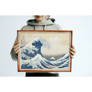 Tranh sóng lừng ngoài khơi kanagawa - katsushika hokusai 🖼️ canvas treo tường decor trang trí phòng nghệ thuật nhật bản