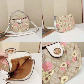 (HÀNG SẴN) TÚI COACH ELLA HOBO PHỐI HOA