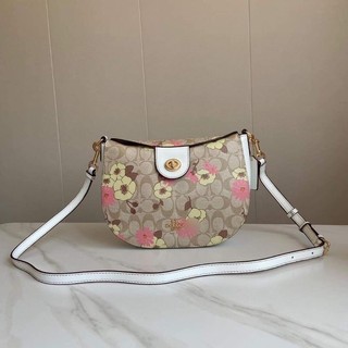 (HÀNG SẴN) TÚI COACH ELLA HOBO PHỐI HOA