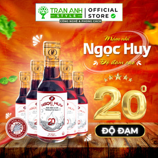 Lốc Nước Mắm Nhĩ Cao Cấp Ngọc Huy - Đặc Biệt 20 Độ Đạm Lốc 6 Chai x 60ml [Hàng xuất khẩu]