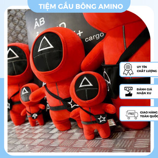 Gấu bông Squid Game, Gấu bông cosplay trò chơi con mực hot trend Hàn Quốc
