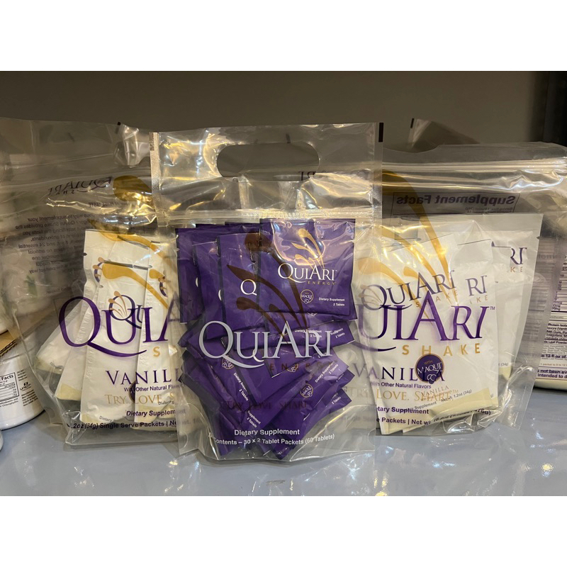 Bộ Giảm cân QuiAri Shake ( 2 túi Sữa + 1 túi viên năng lượng ) Xuất xứ Mỹ giúp giảm cân hiệu quả làm đẹp da.