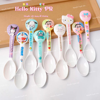 Muỗng thìa 3D nhựa Hello Kitty Doremon Doraemon Cinnamoroll - Melody - Kuromi - Pochacco