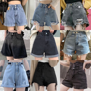 Quần short jean sooc jean ngố big size 2hand cạp cao giả váy Nhật Hàn nhiều mẫu giá rẻ