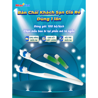 BÀN CHẢI KHÁCH SẠN giá rẻ 💞𝐤𝐞𝐦 𝐱𝐚𝐧𝐡💞 thông dụng cắt mài kĩ dành cho nhà Nghỉ homestay