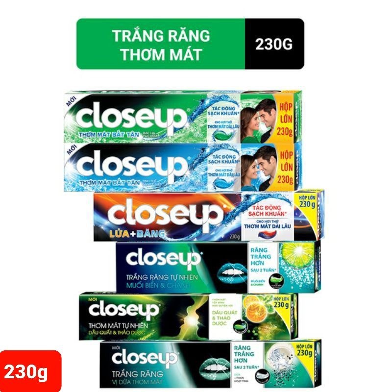 Kem đánh răng Closeup hộp lớn 230g