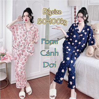 Đồ bộ Lụa Nhật 2 túi form chuẩn bigsize