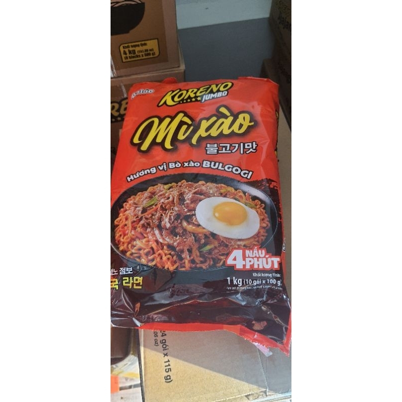 Mì koreno vị xào bò cay 100gr x 10g date 3.2025