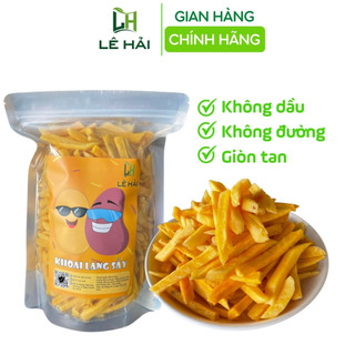 Khoai lang vàng sợi sấy giòn Lê Hải hàng xuất khẩu nguyên cọng không đường giòn ngọt tự nhiên