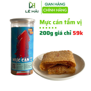 Khô mực cán tẩm vị Lê Hải 200g đồ ăn vặt Sài Gòn siêu ngon đậm vị
