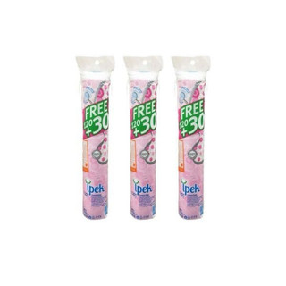 Combo 3 cây bông tẩy trang ipek thổ nhĩ kỳ mềm mịn 100% cotton 150 miếng