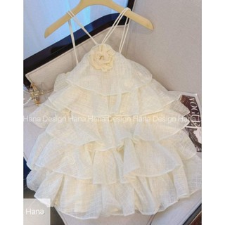 .Váy tầng cổ yếm cho bé