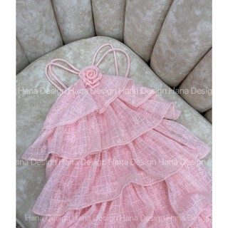 .Váy tầng cổ yếm cho bé