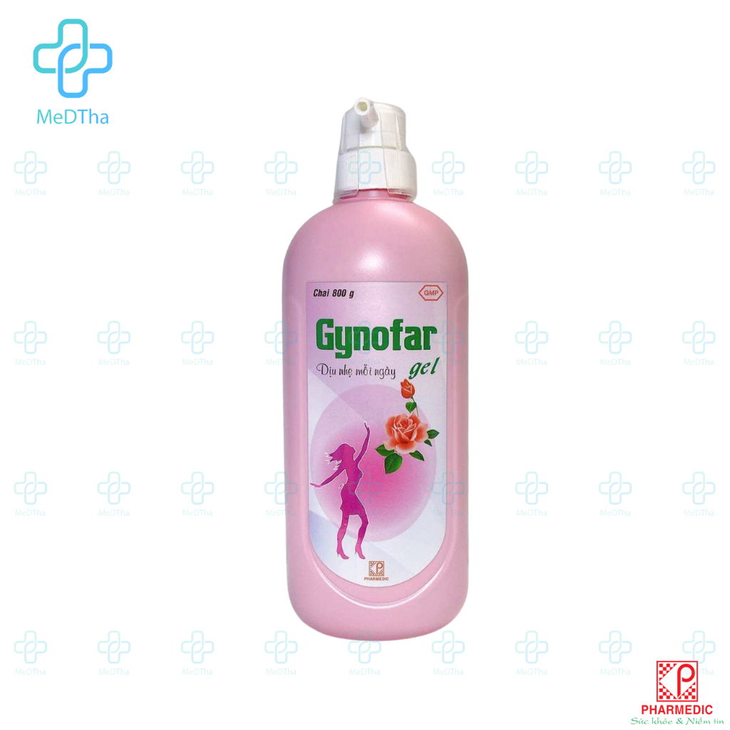 Dung Dịch Vệ Sinh Phụ Nữ Gynofar - Nước Rửa Phụ Khoa, Phòng Nấm, Ngứa, Mụn Nhọt, Rôm sảy (Chai 800ml)