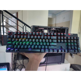 Phím cơ tomato s220 blue switch hàng 2nd dùng ngon LED RGB _ Bàn phím máy tính Chơi Game