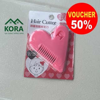 Lược cắt tóc mái cho bé, lược tỉa tóc mái mini kèm dao