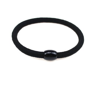 Dây Cột Tóc Màu Đen Thun Cột tóc Đơn Giản Phong Cách Hàn Quốc