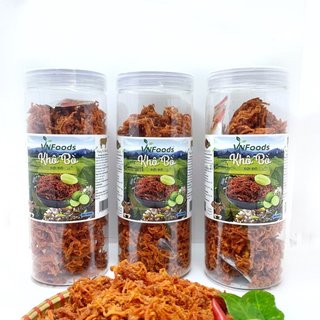 Khô bò xé sợi thơm ngon đậm vị khô bò sợi đỏ 500gr vnfoods