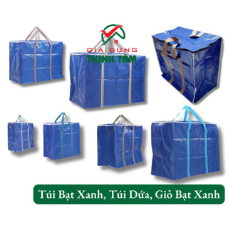 Túi bạt xanh, túi dứa, giỏ bạt xanh cam đựng đồ chống thấm nước đủ kích thước