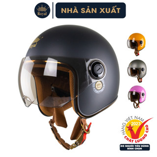 Mũ Bảo Hiểm 3/4 Kính Ngắn Royal M20K Thời Thượng, Cá Tính, Bảo Hành 12 Tháng